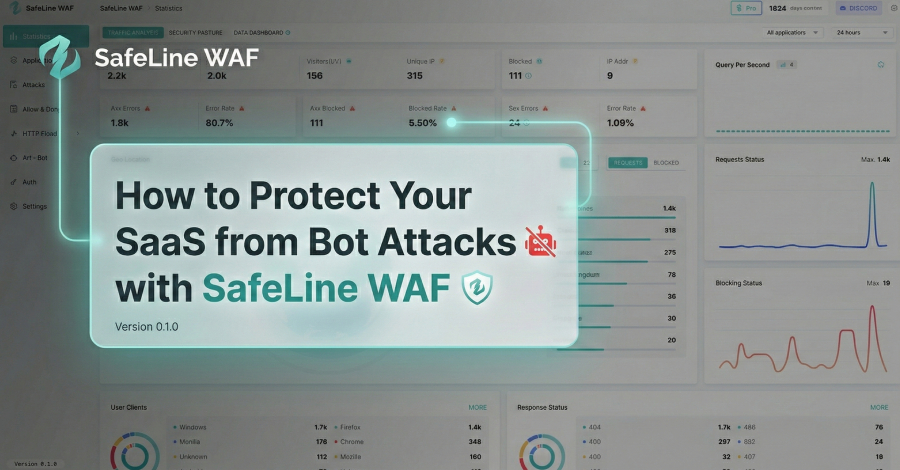 How to Protect Your SaaS from Bot Attacks with SafeLine WAF