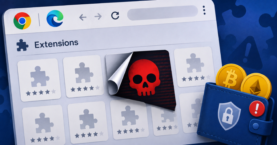 19 Chrome and Edge Extensions Found With Wallet-Stealing and Crypto-Draining Code