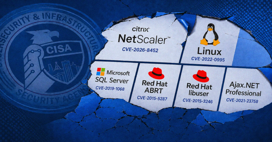 CISA Adds Six Exploited Flaws to KEV, Including NetScaler, Linux, and SQL Server Bugs
