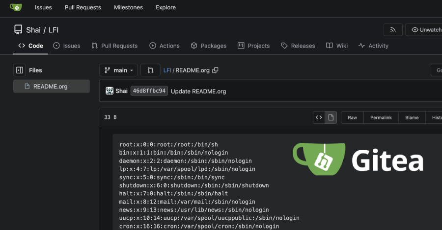 Critical Gitea Flaw Let Unauthenticated Attackers Read Server Files via Org-Mode Markup