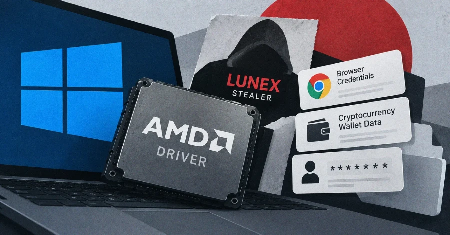 Lunex Stealer Abuses AMD Driver to Disable Security Monitoring and Steal Browser Credentials